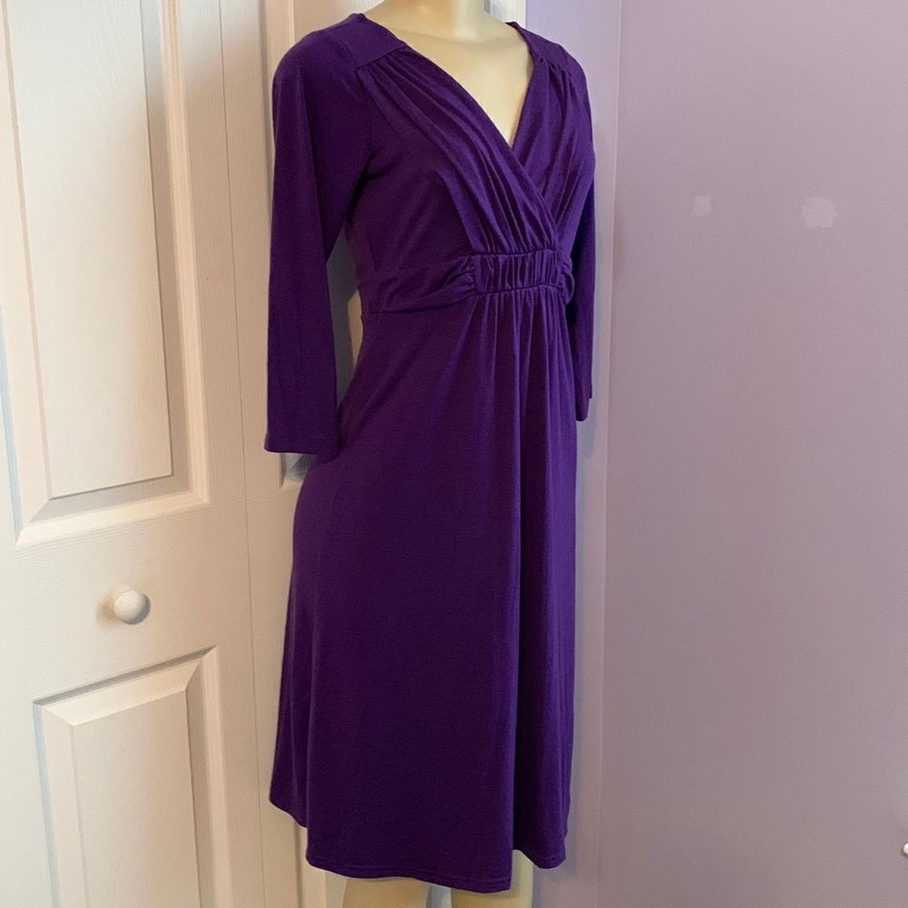 Old Navy Maternity Wrap Top Empire Waist Long Sleeves Dress